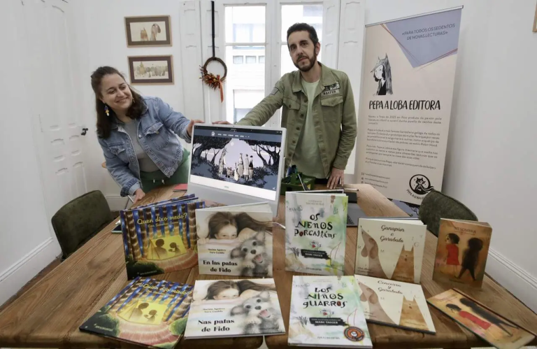 Fátima Martínez y Pablo Rozas, responsables de Pepa a Loba Editora